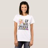 T-shirt 67 Days of School Funny 67 Days Smarter Student Te (Devant entier)