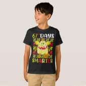 T-shirt 67 Days Smarter Little Monster 67th Day School Gir (Devant entier)