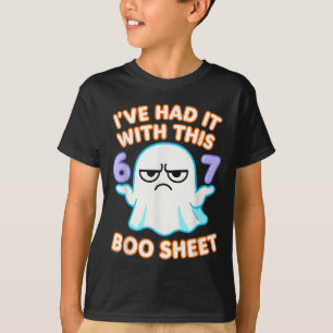 T-shirt 67 Déguisement Halloween Boo Sheet 6 7 Meme Six Se