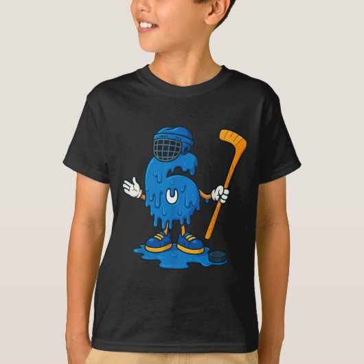 T-shirt 67 Drip Ice Cream Hockey Player (Devant)