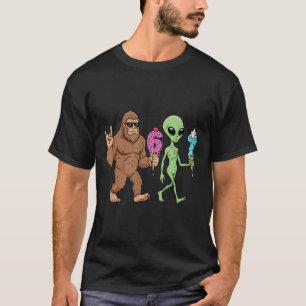 T-shirt 67 Drip Mème Drôle Six Sept Bigfoot Alien Sasquat