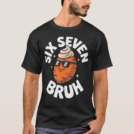 T-shirt 67 drôle de Thanksgiving Six Sept Meme Sweet Potat (Devant)