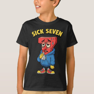 T-shirt 67 Drôles Hommes Femmes Six Sept Humour Mème Brain