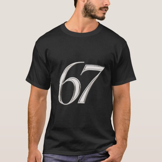 T-shirt 67 – Élégance audacieuse (Devant)
