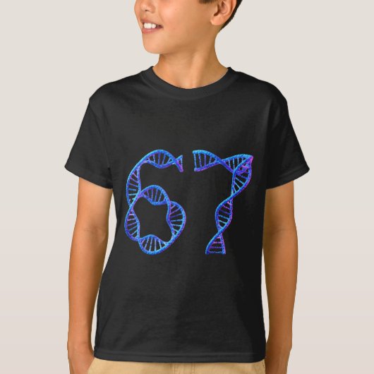 T-shirt 67 Funny Number Meme Dna Replication Molecular Bio (Devant)