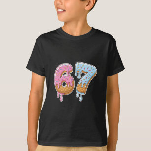 T-shirt 67 Glace 67 Mème Drôle Six Sept Gen Alpha Hommes