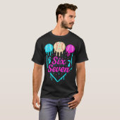 T-shirt 67 Glace Baseball Drip Plaque de Base Six Sept 6 (Devant entier)