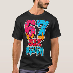 T-shirt 67 Glace Dégoulinante Drôle Six Sept Mème Générati