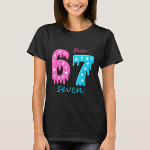 T-shirt 67 Glace Dégoulinante Mème 6 7 Costume Couple Hall