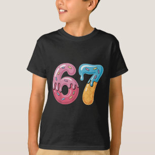 T-shirt 67 Glace Dégoulinante Mème Drôle Six Sept Générati