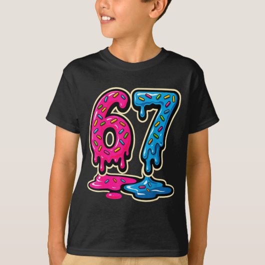 T-shirt 67 Glace Meme Six Sept (Devant)