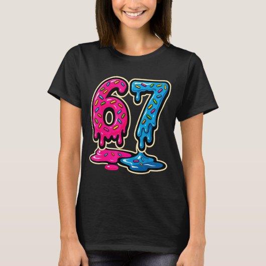 T-shirt 67 Glace Meme Six Sept (Devant)