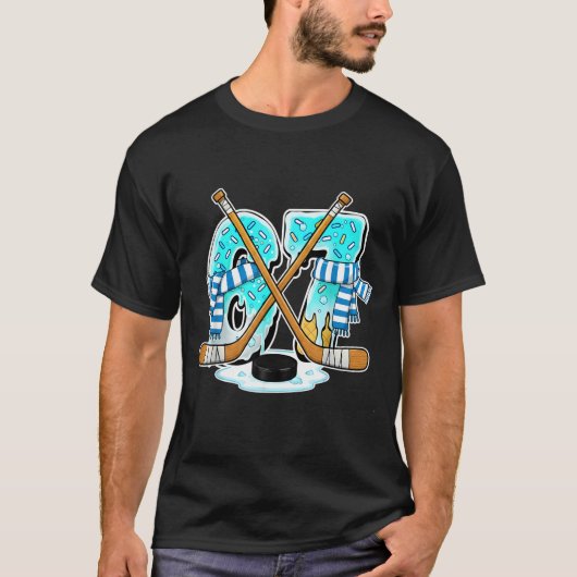 T-shirt 67 Ice Cream Drip Hockey Gen Alpha Slang Six Seven (Devant)