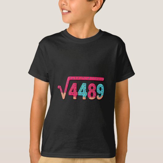 T-shirt 67 Ice Cream Drip Meme Square Root 4489 Slang Math (Devant)