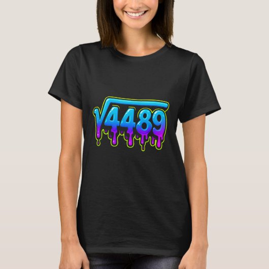 T-shirt 67 Ice Meme Square Root 4489 Slang Math Teacher (Devant)