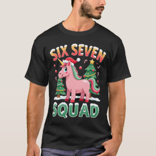 T-shirt 67 Licorne Noël Dabbing pour Filles Enfants 6 7 Me