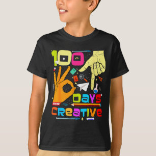 T-shirt 67 Meme 100 jours d'école enfants créatifs enseign