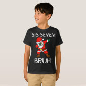 T-shirt 67 Meme 6 7 Funny Christmas Dabbing Santa Six Seve (Devant entier)
