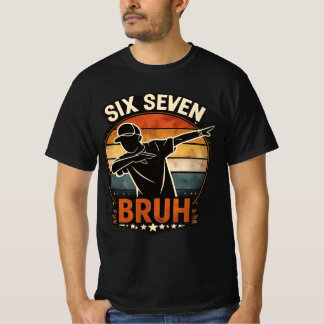 T-shirt 67 Mème 6 7 Nombres Dabbing Six Sept Mec