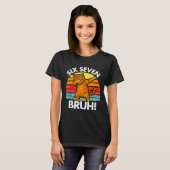 T-shirt 67 Meme Chat Dabbing Six Sept 6 7  (Devant entier)