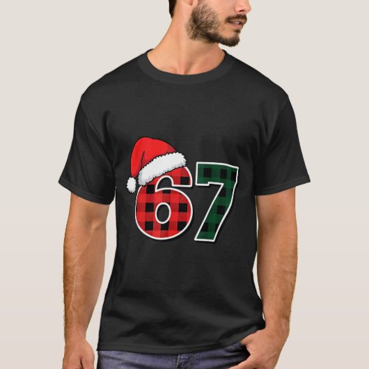 T-shirt 67 Meme Christmas Six Seven  (Devant)