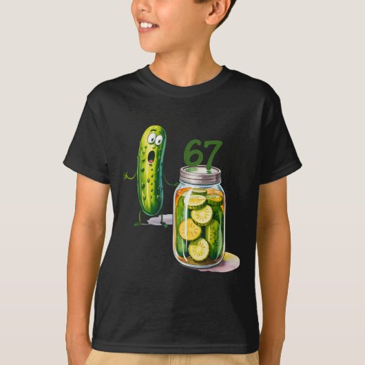 T-shirt 67 Meme Ckle Surprise Un Pot De Tranches De Ckles (Devant)