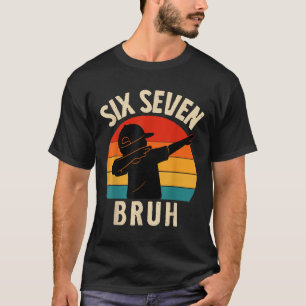 T-shirt 67 Mème Dabbing Six Sept Frère Rétro Vintage Couch