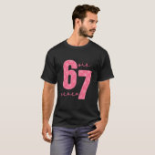 T-shirt 67 Meme drôle  (Devant entier)