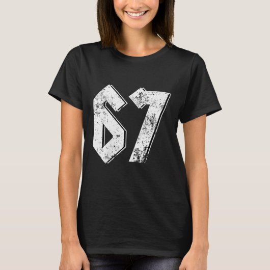 T-shirt 67 Mème Drôle Six Sept Mème 6 7  (Devant)