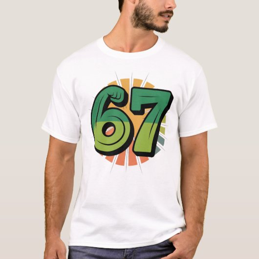 T-shirt 67 Meme Food Avocado Fitness (Devant)