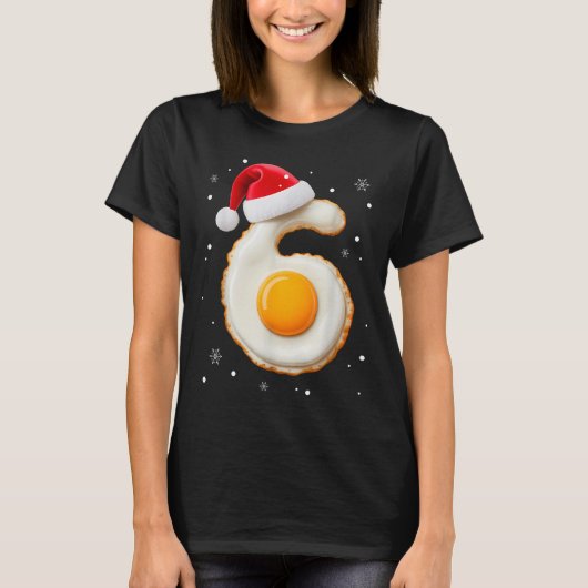 T-shirt 67 Meme Funny Number 6 Egg Bacon Matching Christma (Devant)