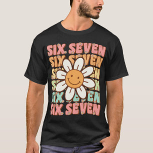 T-shirt 67 Meme Gen Alpha Argot 6 7 Six Sept Drôles Garçon