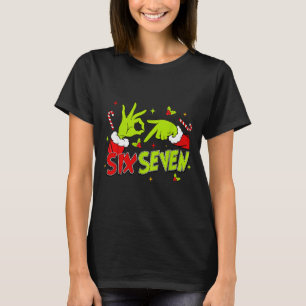 T-shirt 67 Meme humour 6-7 drôle Six Sept Noël