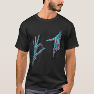 T-shirt 67 Meme Main de squelette 6 7 Halloween Six Sept D