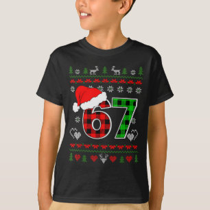 T-shirt 67 Meme Noël Six Seven Xmas Sweatshirt Ugly Hommes