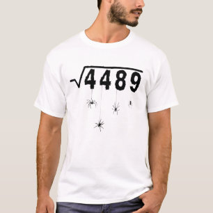 T-shirt 67 Mème Prof de maths 6 7 Halloween Araignées Carr