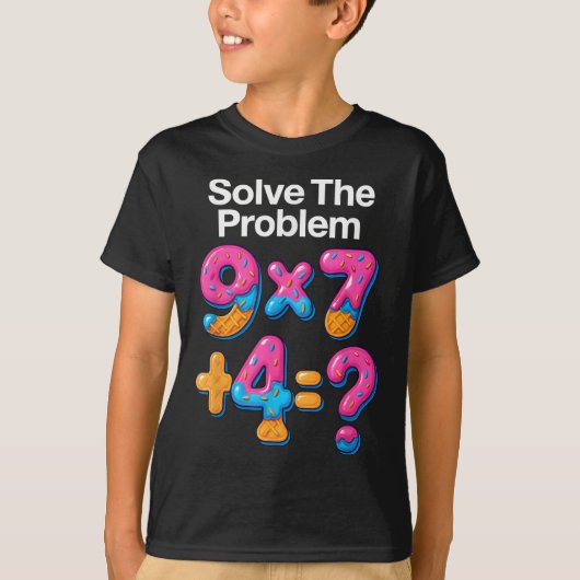 T-shirt 67 Meme Prof de maths Crème glacée qui coule 6 7 B (Devant)