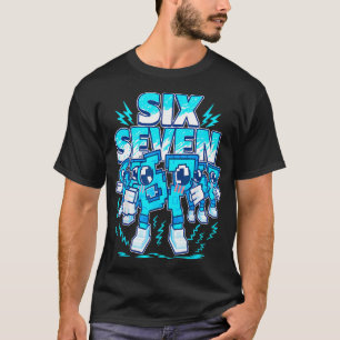 T-shirt 67 Meme Six Seven 6 7 Cerveau Pourri Italien Anniv