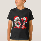T-shirt 67 Meme Six Seven Candy Canes Drip Christmas Pajam (Devant)