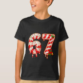 T-shirt 67 Meme Six Seven Merry Christmas Xmas Cream Drip (Devant)