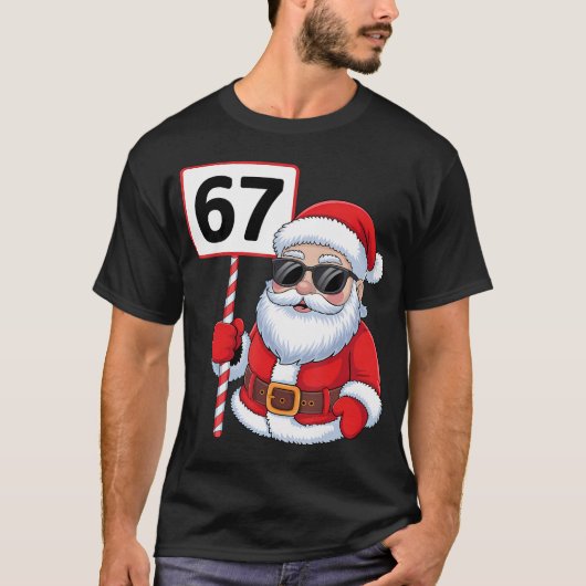 T-shirt 67 Meme Six Seven Noël (Devant)
