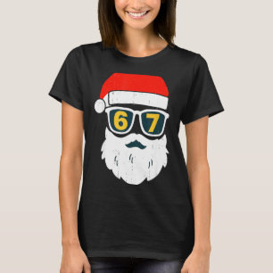 T-shirt 67 Meme Six Seven Visage de Père Noël Enfants Homm