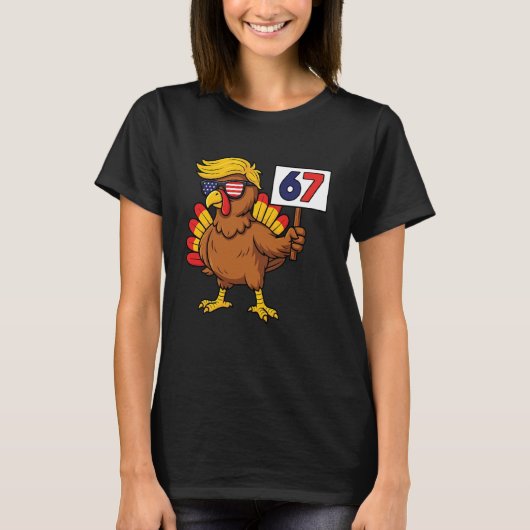 T-shirt 67 Meme Thanksgiving Turkey Day Six Seven Funny Tr (Devant)