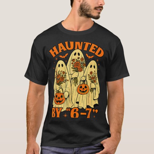 T-shirt 67 Meme Trendy Ghost Halloween Funny Six Seven Gen (Devant)