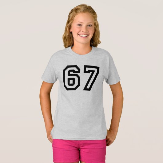 T-shirt 67 Minimalist Trend Design (Devant entier)