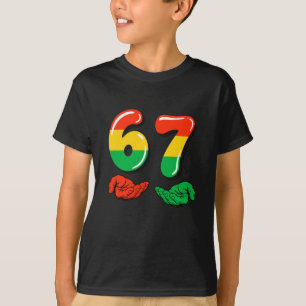 T-shirt 67 Mois de l'histoire des Noirs Drôle Six Sept Mèm