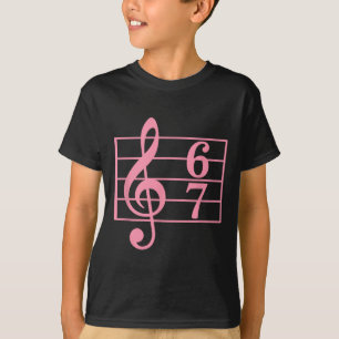 T-shirt 67 Musique Mème Argot Six Sept Professeur de Musiq