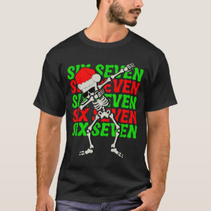 T-shirt 67 Noël Drôle Six Sept Mème Brainrot Dabbing