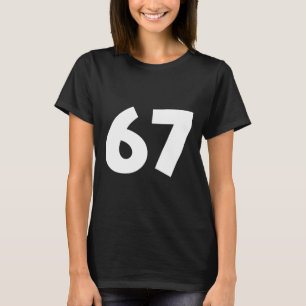 T-shirt 67 Numéro Drôle Six Sept Mème École Ado Enfants Ma