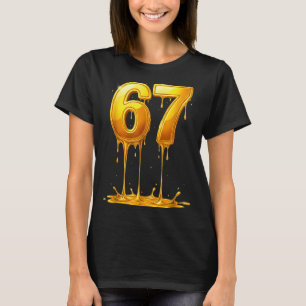 T-shirt 67 Or Dégoulinant Drôle Six Sept Mème Garçons Enfa